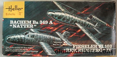 Heller 1/72 Bachem Ba-349 A Natter and Fieseler Fi-103 Reichenberg IV, 071 plastic model kit